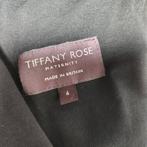 TIFFANY ROSE Maternity Isabella Glitter Black Surplice Dress Size6 USA 14/16. - Picture 10 of 16